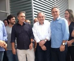 Ao lado de Luciano Cartaxo, senadores Cássio e Lira revelam que acordo com PSC está próximo