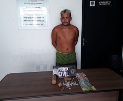 Polícia Civil prende jovem de 20 anos acusado de tráfico de drogas, na zona sul de Cajazeiras