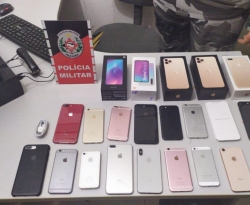 Polícia recupera 15 celulares roubados e prende quatro suspeitos envolvidos no crime, em Sousa