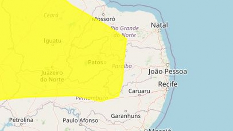 Inmet emite novo alerta de baixa umidade para 115 cidades da Paraíba; confira a lista