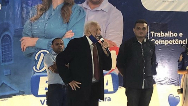 Aos 96 anos, ex-prefeito Zé Gonçalves participa de convenção e chancela chapa Denise e Ediney Pereira, em Bom Jesus