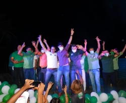 Carreata e comício marcam início de campanha de Aldo Andrade e Matheus Gomes em Bernardino Batista