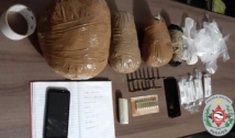 Polícia prende suspeito de homicídio, apreende drogas e munições em Cajazeiras