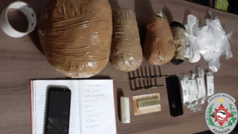 Polícia prende suspeito de homicídio, apreende drogas e munições em Cajazeiras