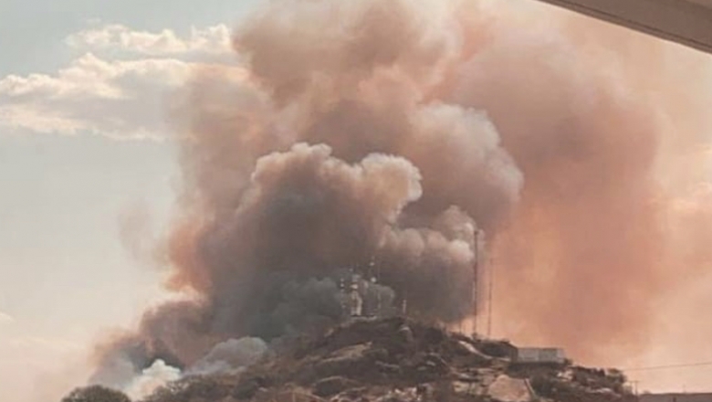 Incêndio destrói parte de vegetação do Morro do Cristo Rei em Cajazeiras; assista vídeo