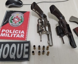 PM prende três homens com dois revólveres em São José de Piranhas 