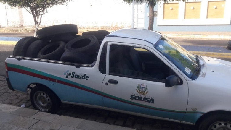 Prefeitura de Sousa recolhe 12 toneladas de pneus usados por mês