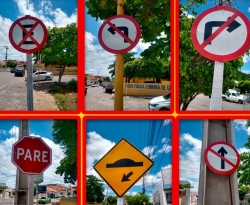 Prefeitura de Cajazeiras revitaliza sinalização de trânsito vertical e horizontal
