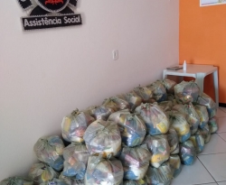 Bernardino Batista: sistema de entrega de cestas básicas pela Prefeitura agrada a comunidade