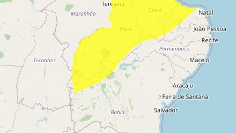Sertão paraibano tem alerta de perigo potencial por chuvas intensas para 34 cidades