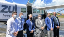 João Azevêdo participa de voo inaugural da Azul e destaca desenvolvimento do Sertão