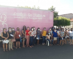 Unidade móvel Amigo do Peito realiza 80 mamografias em São José de Piranhas