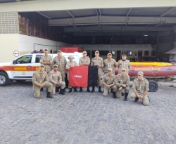 Bombeiros da PB chegam para ajudar nas buscas e salvamentos de atingidos pelas chuvas na Bahia