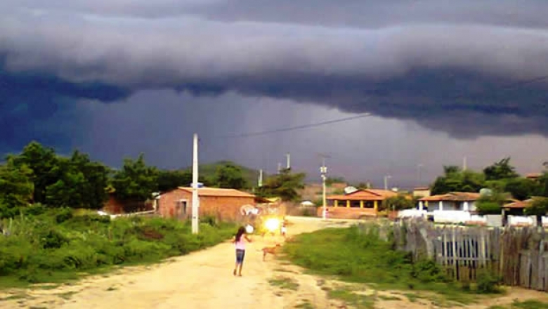 Inmet publica alerta de perigo potencial de chuvas intensas em Cajazeiras, Itaporanga e mais 36 cidades sertanejas