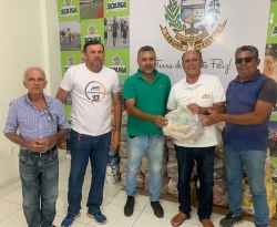 Secretaria de Esporte e Lazer de Sousa realiza doação de uma tonelada de alimentos ao Projeto Social Instituto Vida e Luz