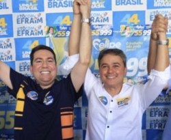 Felipe Leitão adere à candidatura de Efraim para o Senado e afirma: "Onde eu for, vou levar seu nome”
