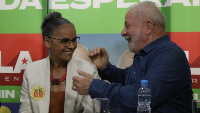 Marina Silva anuncia apoio à candidatura de Lula