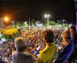 Multidão vai às ruas de Pombal receber Pedro Cunha Lima em encontro organizado pelo prefeito Verissinho, do MDB