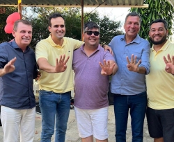 Chico Mendes almoça com Lucas Ribeiro e lideranças políticas da região de CG