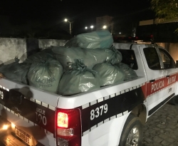 Polícia Militar prende dupla com 200 kg de maconha entre Cajazeiras e Cachoeira dos Índios