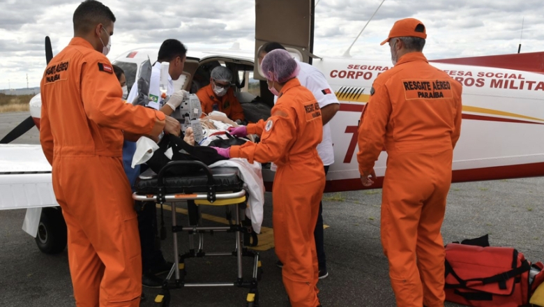 Coração Paraibano: Resgate Aeromédico transfere paciente com cardiopatia grave de Sousa para o Hospital Metropolitano
