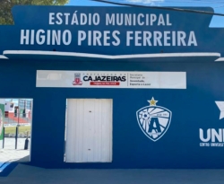 Novo Higino Pires: obras do estádio municipal serão entregues nesta sexta-feira, 07, pelo prefeito Zé Aldemir