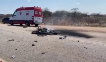 Motoqueiro morre após colidir com caminhão na PB-393 na região de Cajazeiras