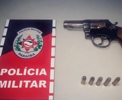 Polícia prende suspeito de roubo e apreende arma em ações nas cidades de Cajazeiras e Jacaraú