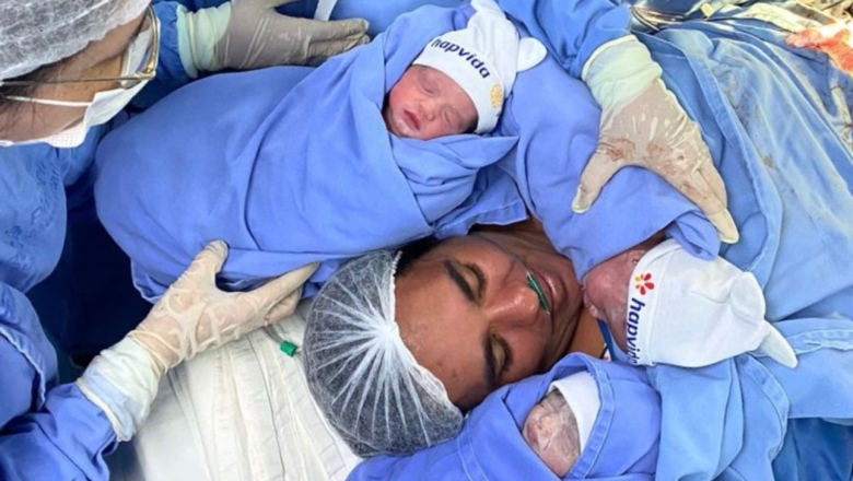 Nascimento de trigêmeos de gestação natural chama atenção em Hospital de João Pessoa