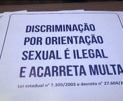 Justiça desobriga autores de ação a afixar placa em seus estabelecimentos sobre discriminação sexual