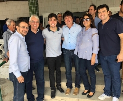Recuperado de cirurgia, Carlos Antônio participa de encontro do DEM e agradece apoio da sigla a Carlos Filho
