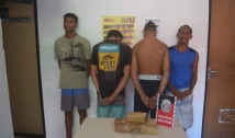 Quatro homens são presos com dois quilos de maconha em Cajazeiras; dois são menores de idade
