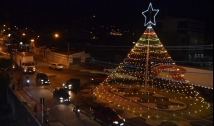 Árvore de Natal embeleza nova rotatória da Comandante Vital Rolim em Cajazeiras