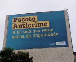 Bolsonaro e Moro lançam campanha publicitária para o pacote anticrime